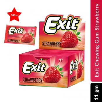 Exit Chewing Gum Stick 5 pcs Strawberry 11 gm